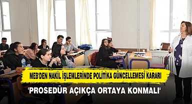 MEB'den Nakil İşlemlerinde Politika Güncellemesi Kararı