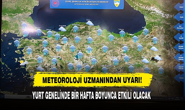 Meteoroloji Uzmanından Uyarı!