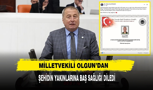 Milletvekili Olgun'dan Taziye Mesajı
