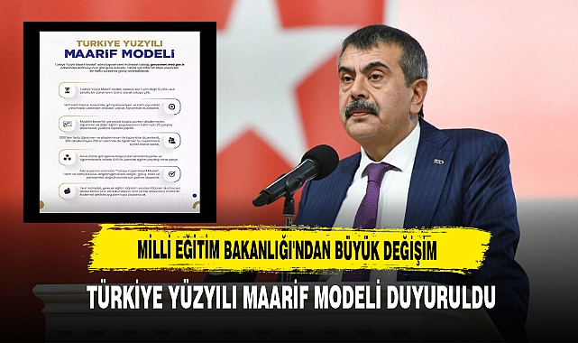 Milli Eğitim Bakanlığı'ndan Büyük Değişim Türkiye Yüzyılı Maarif Modeli Duyuruldu