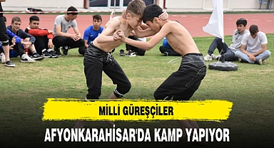 MİLLİ GÜREŞÇİLER AFYONKARAHİSAR'DA KAMP YAPIYOR