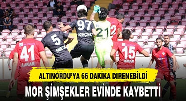 MOR ŞİMŞEKLER EVİNDE KAYBETTİ