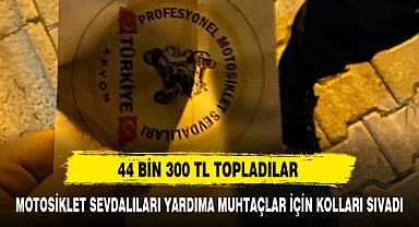 MOTOSİKLET SEVDALILARI YARDIMA MUHTAÇLAR İÇİN KOLLARI SIVADI