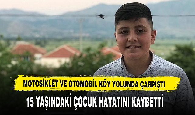 Motosiklet Ve Otomobil Köy Yolunda Çarpıştı