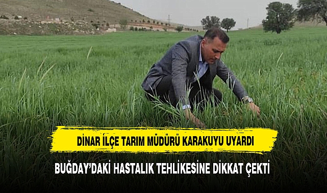 Müdür Karakuyu Buğdaydaki hastalık tehlikesine dikkat çekti