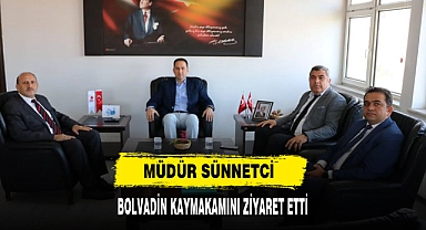 Müdür Sünnetci  Bolvadin Kaymakamını Ziyaret Etti