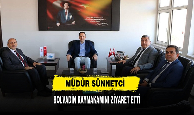 Müdür Sünnetci  Bolvadin Kaymakamını Ziyaret Etti