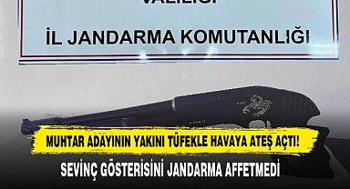 Muhtar Adayının Yakını Tüfekle Havaya Ateş Açtı!
