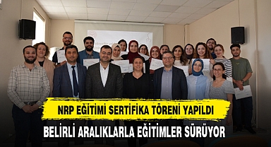 NRP EĞİTİMİ SERTİFİKA TÖRENİ YAPILDI