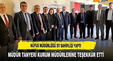 Nüfus Müdürlüğü Ev Sahipliği Yaptı Müdür Tanyeri Kurum Müdürlerine Teşekkür Etti
