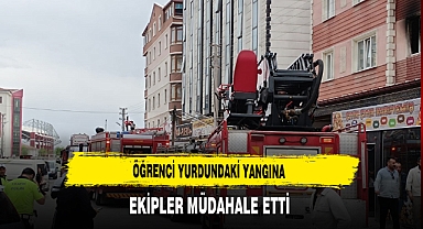 Öğrenci Yurdunda Çıkan Yangın Kontrol Altına Alındı Mahsur Kalan Vatandaşlar Kurtarıldı