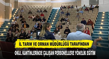 Okul Kantinlerinde Çalışan Personellere Yönelik Eğitim
