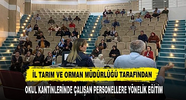 Okul Kantinlerinde Çalışan Personellere Yönelik Eğitim