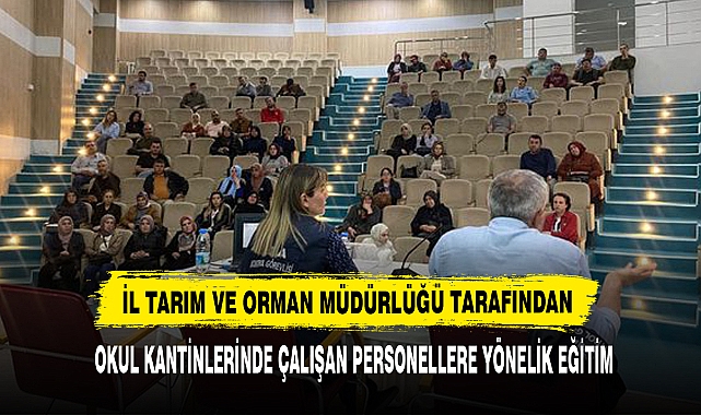Okul Kantinlerinde Çalışan Personellere Yönelik Eğitim