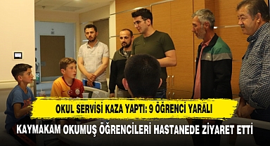 Okul Servisi Kaza Yaptı: 9 Öğrenci Yaralı