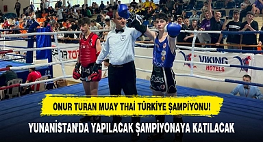 ONUR TURAN MUAY THAİ TÜRKİYE ŞAMPİYONU!