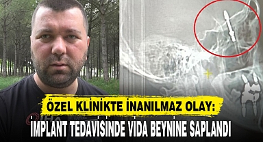 ÖZEL KLİNİKTE İNANILMAZ OLAY: