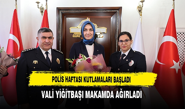 Polis Haftası Kutlamaları Başladı Vali Yiğitbaşı Makamda Ağırladı