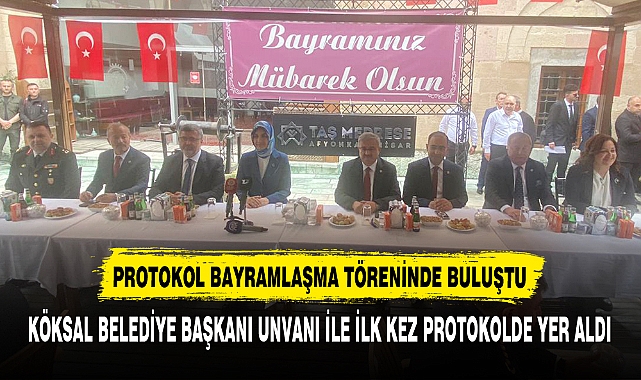 PROTOKOL BAYRAMLAŞMA TÖRENİNDE BULUŞTU