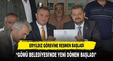 RAMAZAN ERYILDIZ GÖMÜ BELEDİYE BAŞKANLIĞI GÖREVİNE RESMEN BAŞLADI!