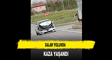 Salar Yolunda Trafik Kazası Yaşandı