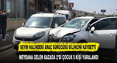 SEYİR HALİNDEKİ ARAÇ SÜRÜCÜSÜ BİLİNCİNİ KAYBETTİ
