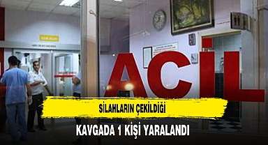 Silahların Çekildiği Kavgada 1 Kişi Yaralandı
