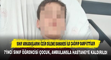 Sınıf Arkadaşlarını Özür Dileme Bahanesi İle Çağırıp Darp Ettiler