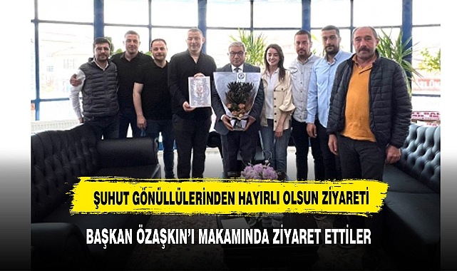 Şuhut Gönüllüleri Başkan Özaşkın’ı Ziyaret Etti
