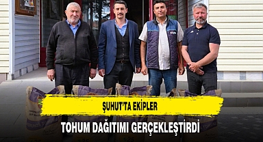 Şuhut'ta Tohum Dağıtımı Gerçekleştirildi
