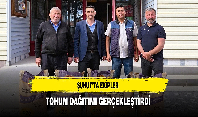 Şuhut'ta Tohum Dağıtımı Gerçekleştirildi