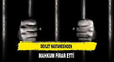 Tedavi İçin Getirildi Devlet Hastanesinden Firar Etti