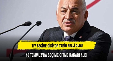 TFF, 18 Temmuz'da seçime gitme kararı aldı