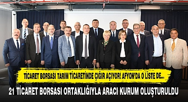 Ticaret Borsası Tarım Ticaretinde Çığır Açıyor! Afyon'da O Liste De…