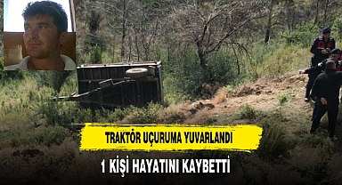 Traktör Uçuruma Yuvarlandı