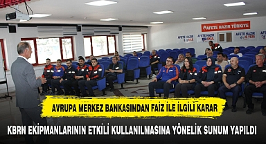 TÜRKİYE GENELİNDE AFAD PERSONELİNE KBRN EKİPMAN EĞİTİMİ VERİLDİ