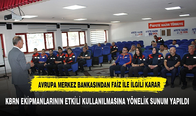 TÜRKİYE GENELİNDE AFAD PERSONELİNE KBRN EKİPMAN EĞİTİMİ VERİLDİ