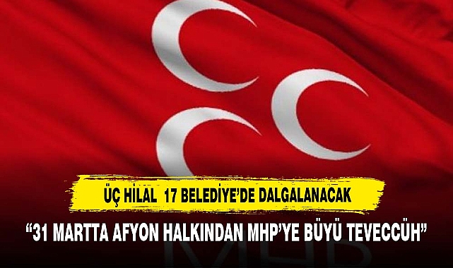 ÜÇ HİLAL 17 BELEDİYE'DE DALGALANACAK