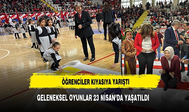 VALİ VE  BELEDİYE  BAŞKANI  ÖĞRENCİLERİN HEYECANINA  ORTAK OLDU