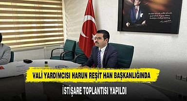 Vali Yardımcısı Harun Reşit Han Başkanlığında İstişare Toplantısı Yapıldı