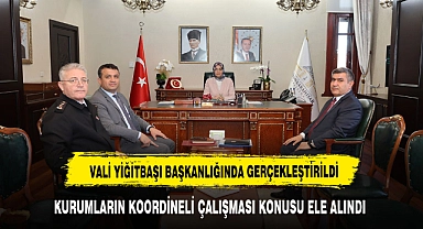 VALİ YİĞİTBAŞI ASAYİŞ TOPLANTISINA BAŞKANLIK ETTİ