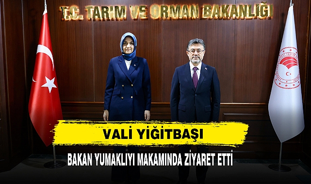 Vali Yiğitbaşı  Bakan Yumaklı'yı Makamında Ziyaret Etti