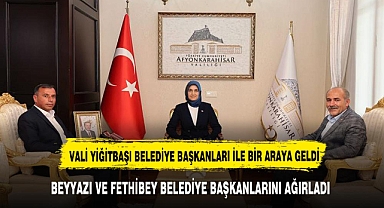 Vali Yiğitbaşı, Belediye Başkanlarıyla Bir Araya Geldi