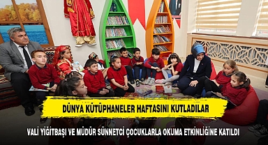 VALİ YİĞİTBAŞI VE MÜDÜR SÜNNETCİ ÇOCUKLARLA BİR ARAYA GELDİ