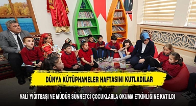 VALİ YİĞİTBAŞI VE MÜDÜR SÜNNETCİ ÇOCUKLARLA BİR ARAYA GELDİ