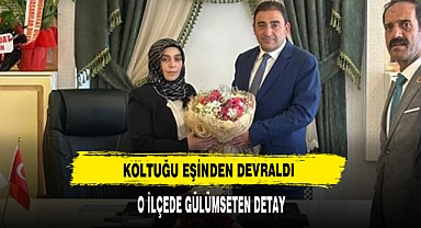 YENİ SEÇİLEN BAŞKAN KOLTUĞU EŞİNDEN DEVRALDI
