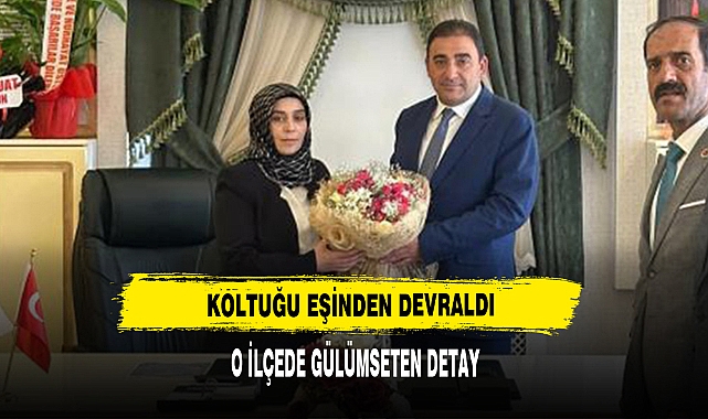 YENİ SEÇİLEN BAŞKAN KOLTUĞU EŞİNDEN DEVRALDI