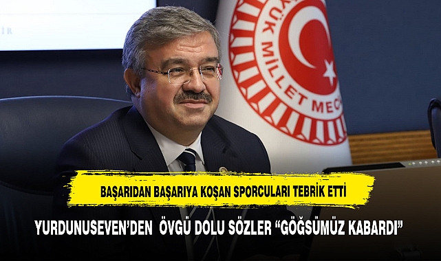 YURDUNUSEVEN, BAŞARIDAN BAŞARIYA KOŞAN SPORCULARI TEBRİK ETTİ