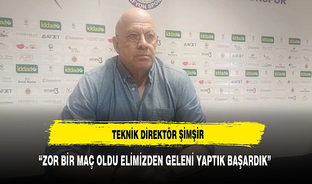 "ZOR BİR MAÇ OLDU ELİMİZDEN GELENİ YAPTIK BAŞARDIK"