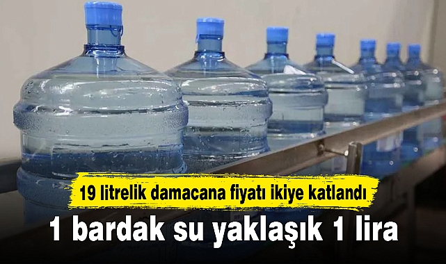 1 bardak su yaklaşık 1 lira